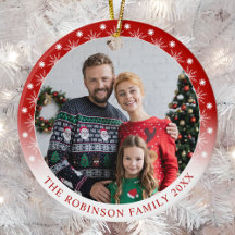 Novo Estilo Moderno Duplo Lado Dois Flocos de Neve