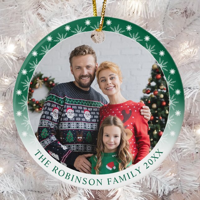 Ornamento De Cerâmica Novo Estilo Moderno Duplo Lado Dois Flocos de Neve (Criador carregado)