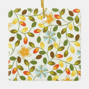 Ornamento De Cerâmica Novo presente doméstico   Padrão Floral Vintage