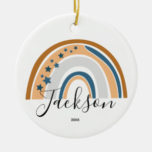 Ornamento De Cerâmica Novo presente personalizado no arco-íris