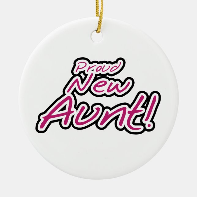 Ornamento De Cerâmica Novos Camisetas e presentes orgulhosos (Frente)