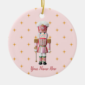 Ornamento De Cerâmica Noz-cracker de Natal Personalizado