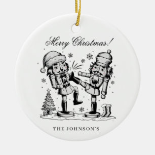 Ornamento De Cerâmica Nozes engraçadas bonitas personalizadas no Natal