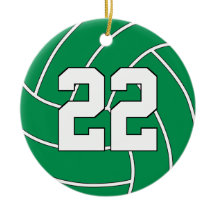 Número de Natal Personalizado do Jogador de Voleib