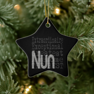 Ornamento De Cerâmica Nun Extraordinaire