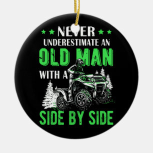 Ornamento De Cerâmica Nunca Subestime Um Velho Da Utv Atv Sid