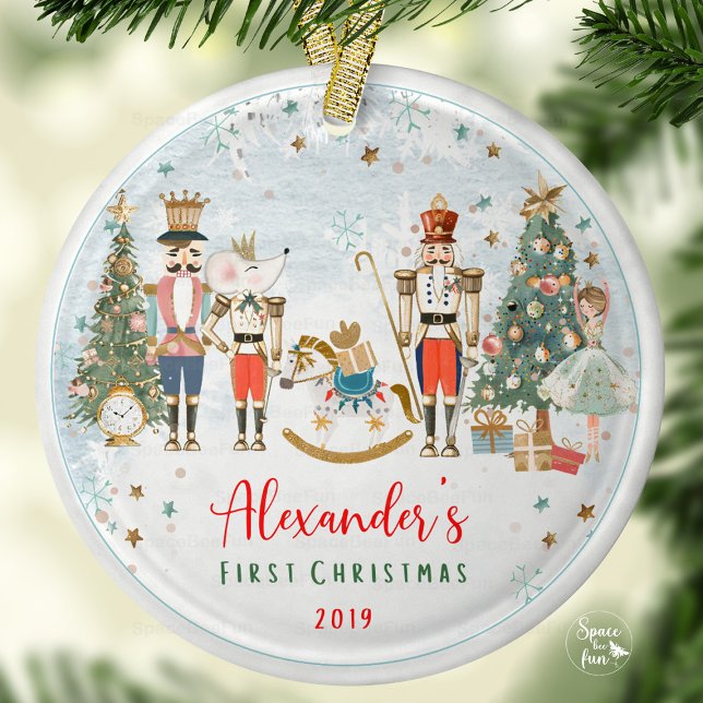 Ornamento De Cerâmica Nutcracker Christmas Ballerina (nutcracker ornament,christmas ballerina ornament,ballet christmas decoration,holiday ballerina ornam)