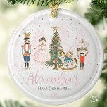 Ornamento De Cerâmica Nutcracker Christmas Ballerina<br><div class="desc">Encontrem o encantador ornamento da Ballerina de Natal do Nutcracker - uma decoração maravilhosamente feita que traz a magia do espírito de balé e feriado para a sua árvore de Natal. Este adorno elegante apresenta uma esferina graciosa inspirada pelo balé Nutcracker, fazer-o como uma adição perfeita para fãs do conto...</div>