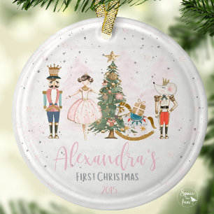 Ornamento De Cerâmica Nutcracker Christmas Ballerina