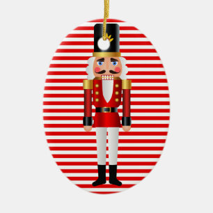 Ornamento De Cerâmica Nutcracker do Natal do bebê o primeiro personaliz