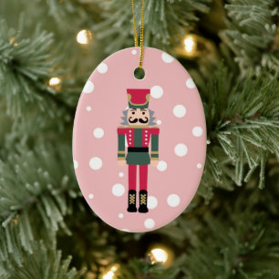 Ornamento De Cerâmica Nutcracker Illustration Christmas Design Classic C