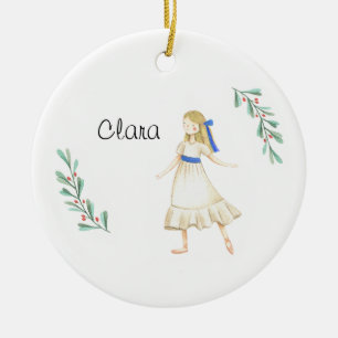 Ornamento De Cerâmica Nutcracker Personalizado Clara Keepsasak