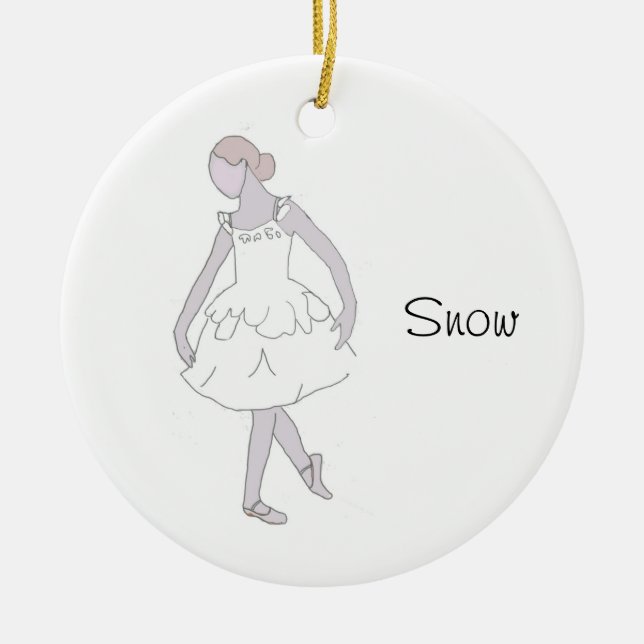 Ornamento De Cerâmica Nutcracker Snow Keepape Ornament (Frente)