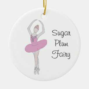 Ornamento De Cerâmica Nutcracker Sugar Plum Fairy Keepsaame Ornament