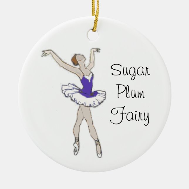 Ornamento De Cerâmica Nutcracker Sugar Plum Fairy Keepsaame Ornament (Frente)
