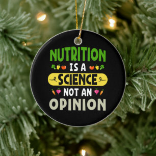 Ornamento De Cerâmica Nutrição É Ciência Não Uma Opinião Nutricionista