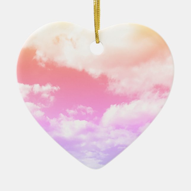 Ornamento De Cerâmica Nuvens (Frente)