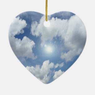 Ornamento De Cerâmica Nuvens do Céu Azul + suas ideias