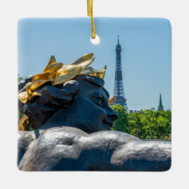 Ornamento De Cerâmica Nymph de la Neva sobre o Pont Alexandre III - Pari