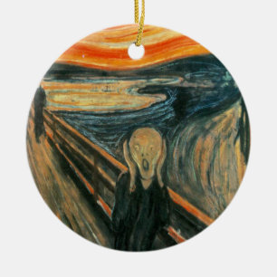 Ornamento De Cerâmica O Abstrato de Arte Moderna do Gritar Munch