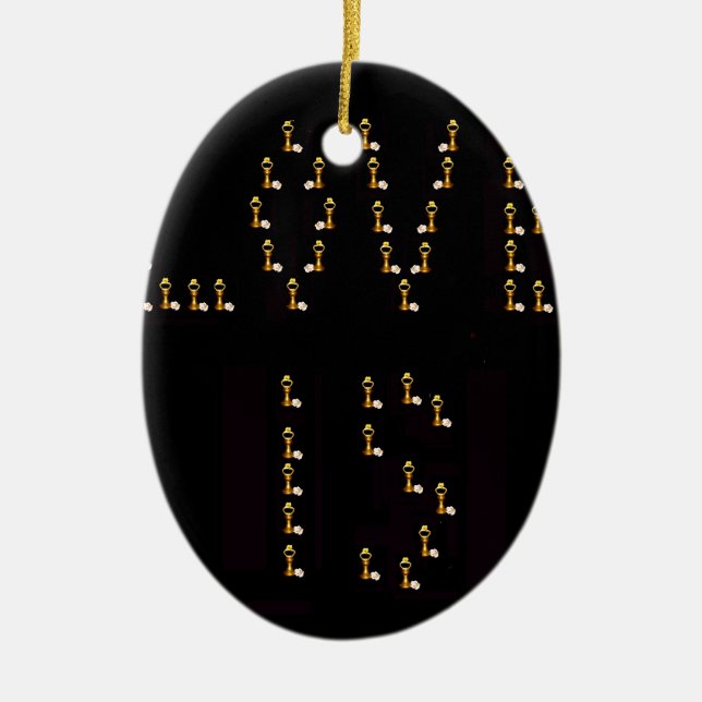 Ornamento De Cerâmica O Amor (Frente)