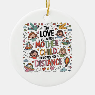 Ornamento De Cerâmica O Amor Entre Mãe e Filho