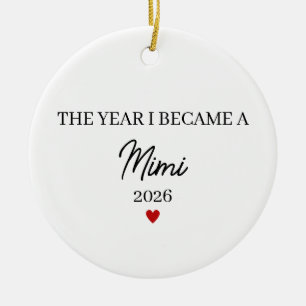 Ornamento De Cerâmica O Ano em que Me Tornei Mamãe, Presente para Nova A