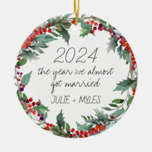 Ornamento De Cerâmica O Ano Em Que Quase Nos Casamos Casamento 2024