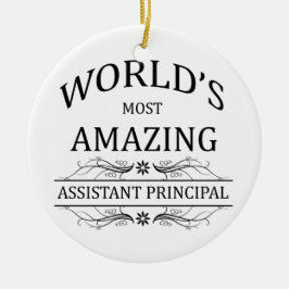 Ornamento De Cerâmica O assistente principal o mais surpreendente do