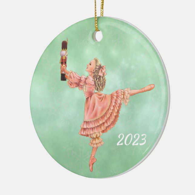 Ornamento De Cerâmica O Balé Nutcracker Clara Keepsawn Ornament (Esquerda)