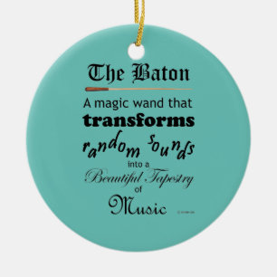 Ornamento De Cerâmica O Baton