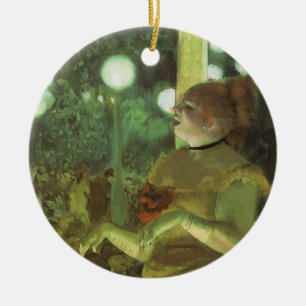 Ornamento De Cerâmica O Cafe Concert por Edgar Degas, Arte Fino Vintage
