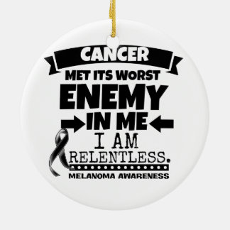 Ornamento De Cerâmica O cancer da melanoma encontrou seu inimigo mais