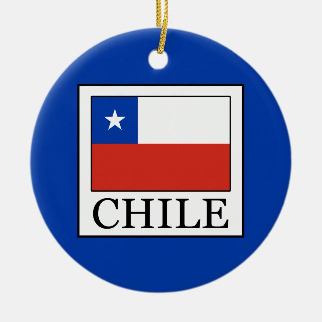 Ornamento De Cerâmica O Chile (Frente)