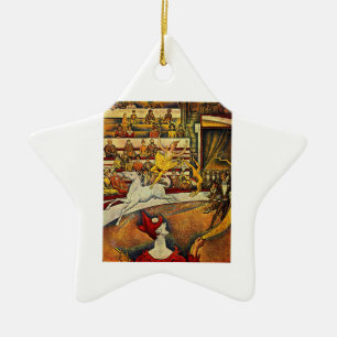 Ornamento De Cerâmica O circo de Georges Seurat (1891)