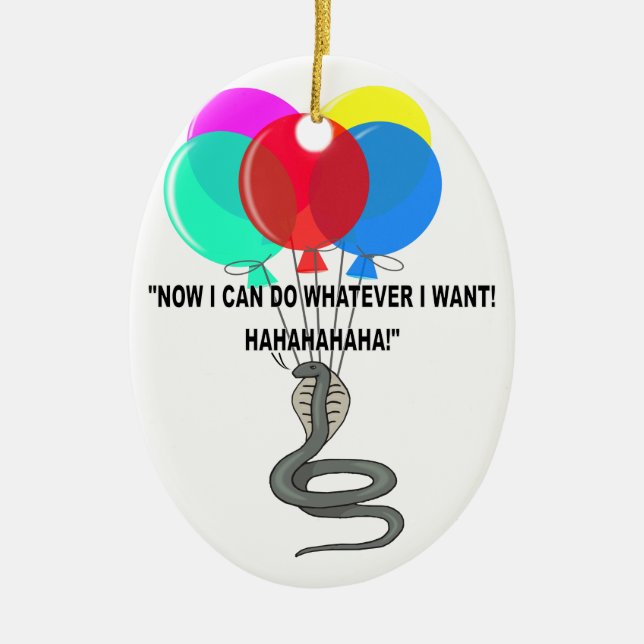 Ornamento De Cerâmica O Cobra Voador (Frente)