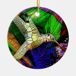 Ornamento De Cerâmica O colibri de vidro