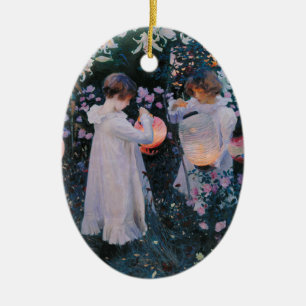 Ornamento De Cerâmica O cravo, lírio, lírio, aumentou por John Singer