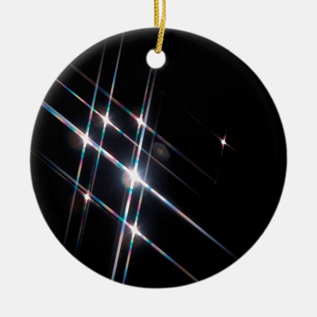 Ornamento De Cerâmica O cristal abstrato reflete a matriz (Frente)