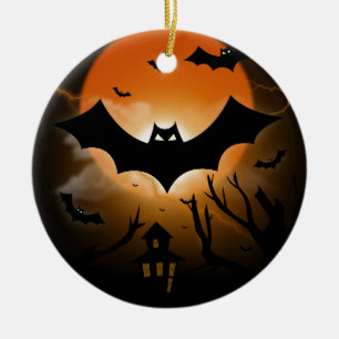 Ornamento De Cerâmica O Dia das Bruxas feliz