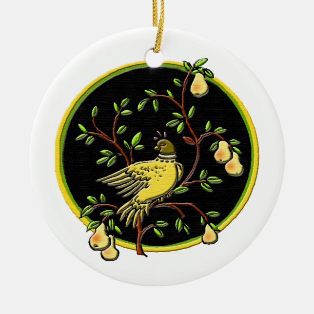 Ornamento De Cerâmica ø Dia do Natal (Frente)