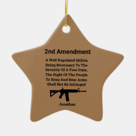 Ornamento De Cerâmica O Direito De Constituição Dos Estados Unidos De Ap