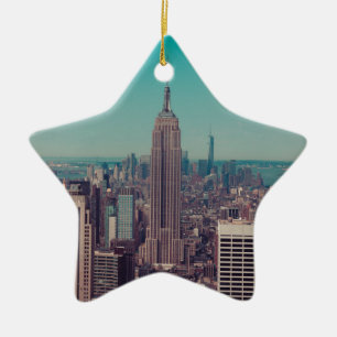 Ornamento De Cerâmica O Empire State Building