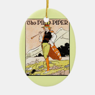 Ornamento De Cerâmica O Enfermeiro Infantil de Piper Pied