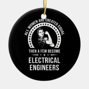 Ornamento De Cerâmica O Engenheiro Elétrico Para As Mulheres É Criado Ig