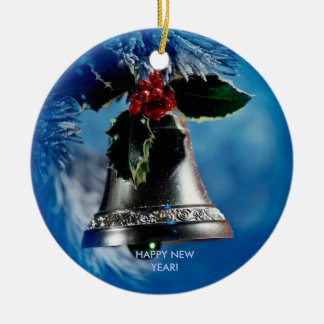 Ornamento De Cerâmica O feliz ano novo