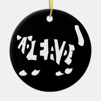 Ornamento De Cerâmica O gato de Schrödinger