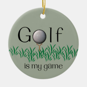 Ornamento De Cerâmica O GOLF é o meu jogo