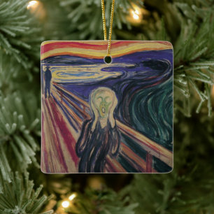 Ornamento De Cerâmica O Gritar de Edvard Munch, expressionismo venenoso
