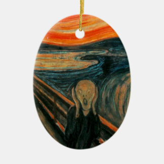 Ornamento De Cerâmica O gritar (Edvard Munch)